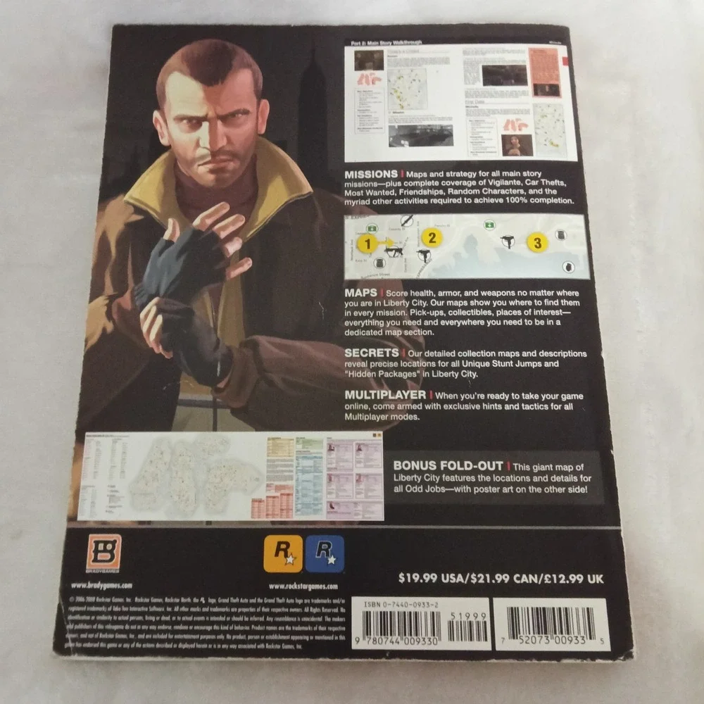 Grand Theft Auto IV GTA 4 Brady Games Series Strategy Guide Xbox 360 PS3